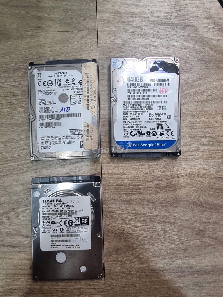 Ổ cứng HDD 750GB 2.5 inch sk 100% giá rẻ!. Mua bán Linh kiện (RAM, Card...) tại Quận Gò Vấp Tp Hồ Chí Minh được đăng bởi NGOC TOAN computer hình 1