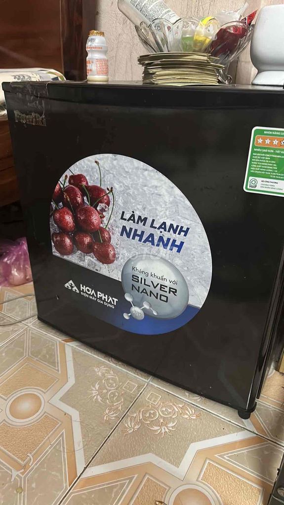 Tủ lạnh Hòa Phát Đen Kháng khuẩn Silver Nano. Mua bán Tủ lạnh tại Quận Hoàng Mai Hà Nội được đăng bởi Vũ Tuấn hình 1