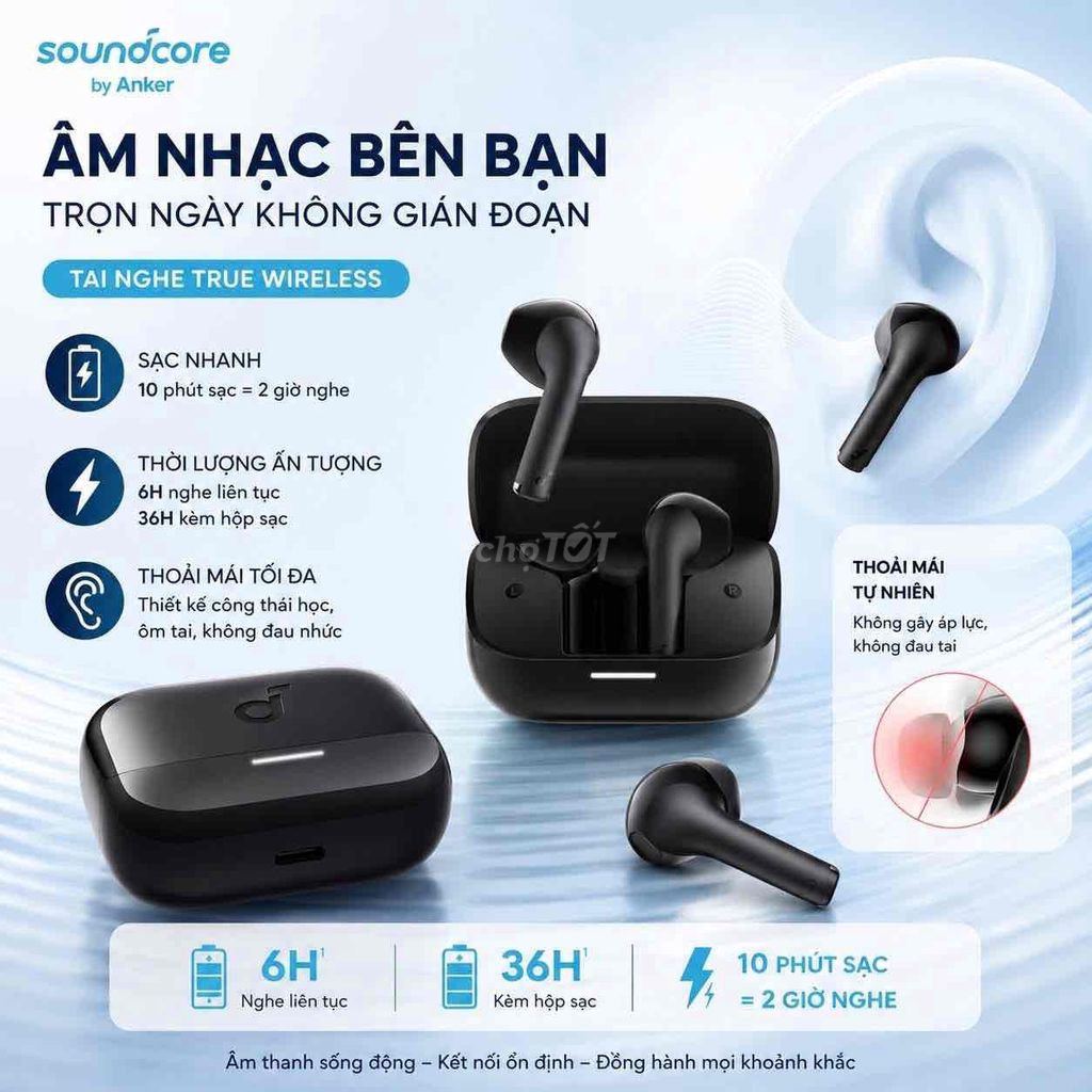 Tai nghe Anker K20i Đen. Mua bán Tivi, Âm thanh tại Quận Cầu Giấy Hà Nội được đăng bởi Huy hình 1