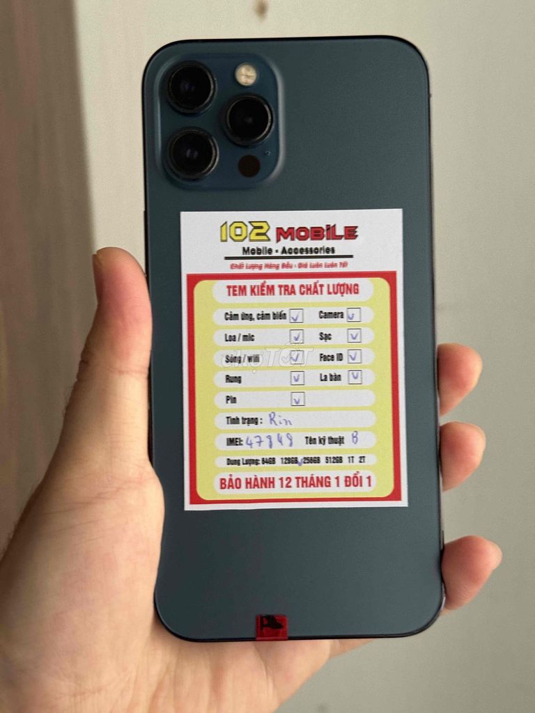 iPhone 12 Pro Max 128GB Xanh máy đẹp keng. Mua bán Điện thoại tại Thành phố Buôn Ma Thuột Đắk Lắk được đăng bởi Nguyễn Hoàng hình 1