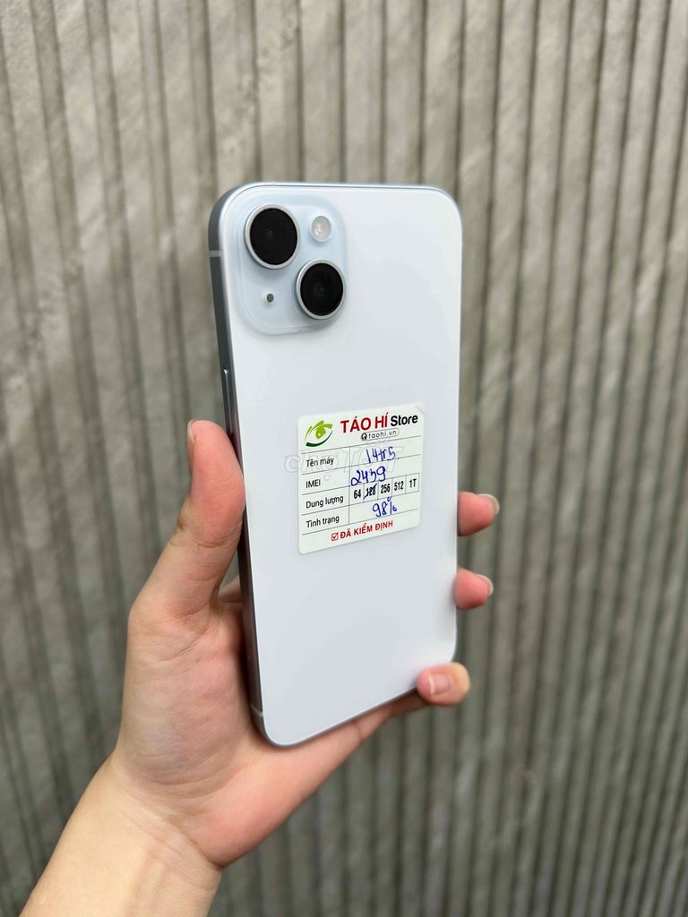 iPhone 15 Plus 128GB Xanh. Mua bán Điện thoại tại Quận 11 Tp Hồ Chí Minh được đăng bởi THI CÔNG TUẤN ANH hình 1