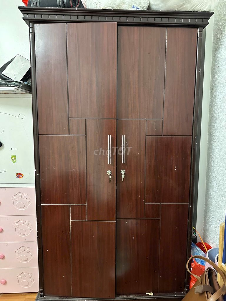 Tủ quần áo Gỗ Nâu 1.1m x 2.05m. Mua bán Tủ, kệ gia đình tại Quận Cầu Giấy Hà Nội được đăng bởi Đào Quang Ngọc hình 1