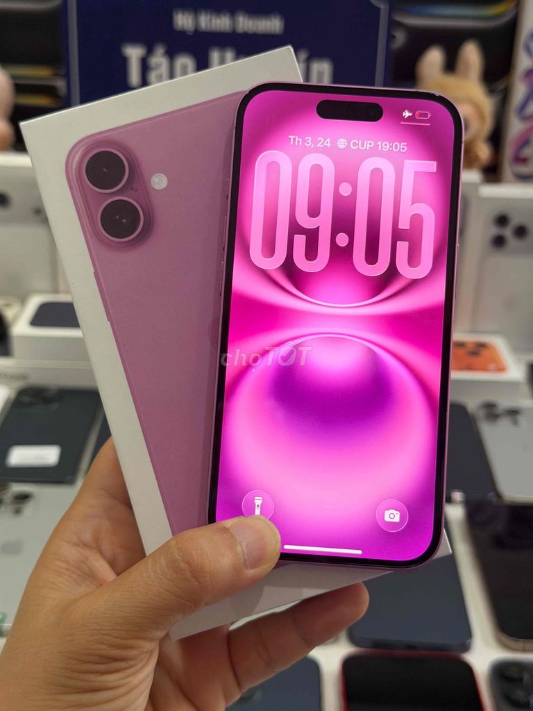 iPhone 16 128Gb Hồng VN/a Pin 100 BH 01/27 ZinFull. Mua bán Điện thoại tại Thành phố Thủ Đức Tp Hồ Chí Minh được đăng bởi TonTrung Táo Uy Tín  hình 1