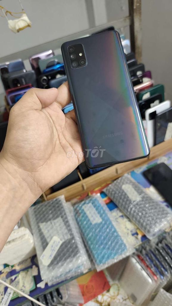 Samsung A71, ram 8gb, 128gb, chính hãng. Mua bán Điện thoại tại Quận Gò Vấp Tp Hồ Chí Minh được đăng bởi A LONG   nhận thanh toán THẺ TÍN DỤNG hình 1