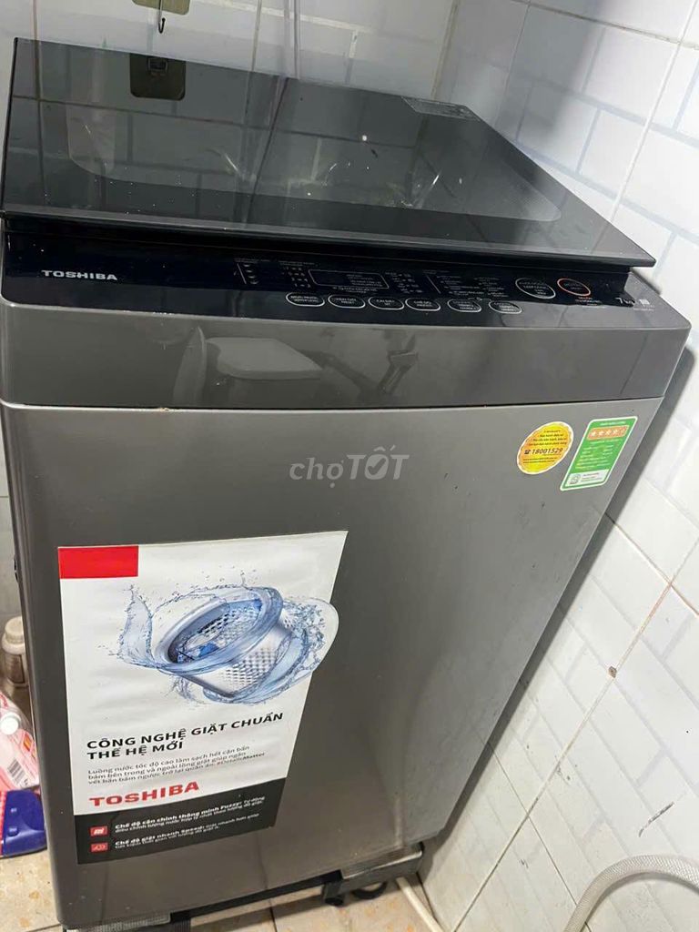 Máy giặt Toshiba Xám. Mua bán Máy giặt tại Quận 5 Tp Hồ Chí Minh được đăng bởi Hội Đồ Điện Tử hình 1