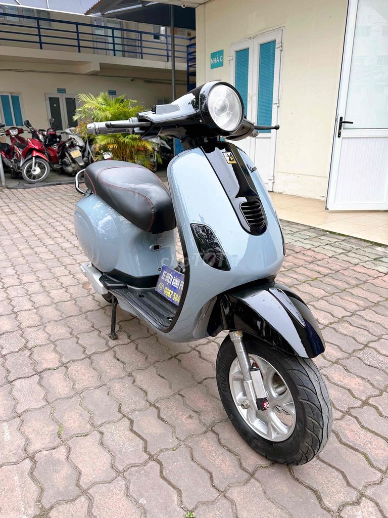 Xe máy điện Vespa Espero Xanh xi măng. Mua bán Xe điện tại Quận Bắc Từ Liêm Hà Nội được đăng bởi Xe điện Bình Phương hình 4
