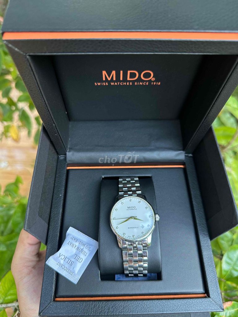 Mido Baroncelli II 38mm Thép không gỉ Bạc. Mua bán Đồng hồ tại Quận Ninh Kiều Cần Thơ được đăng bởi Phong Watch hình 1