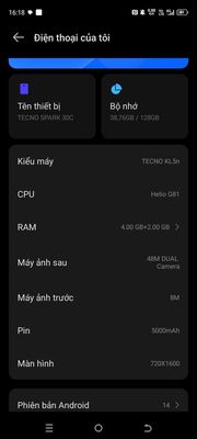 cần bán tecno nhanh. Mua bán Điện thoại tại Quận Cẩm Lệ Đà Nẵng được đăng bởi Tên chưa cung cấp