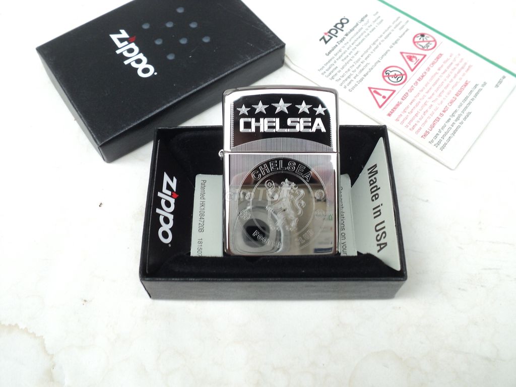 Zippo Mỹ / Logo CHELSEA FC ' Chất Sports, zin a -z