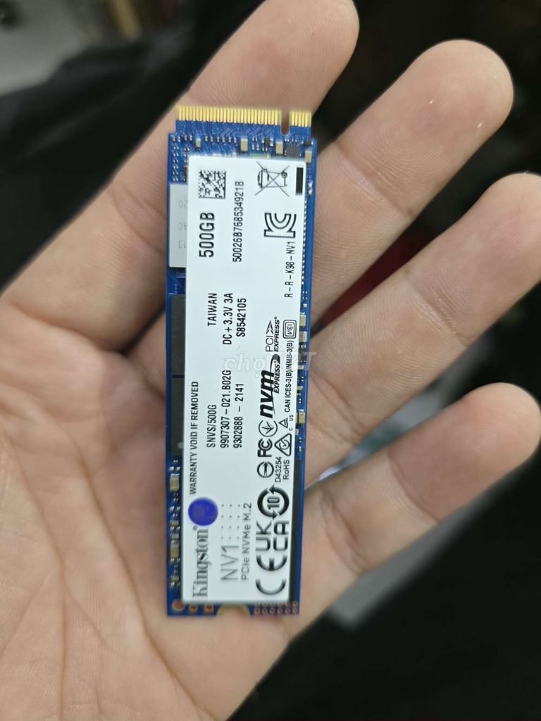 Ổ cứng SSD Kingston NV1 500GB PCIe NVMe M2 gen 3x4. Mua bán Linh kiện (RAM, Card...) tại Quận Gò Vấp Tp Hồ Chí Minh được đăng bởi linh kiện máy tính hình 1