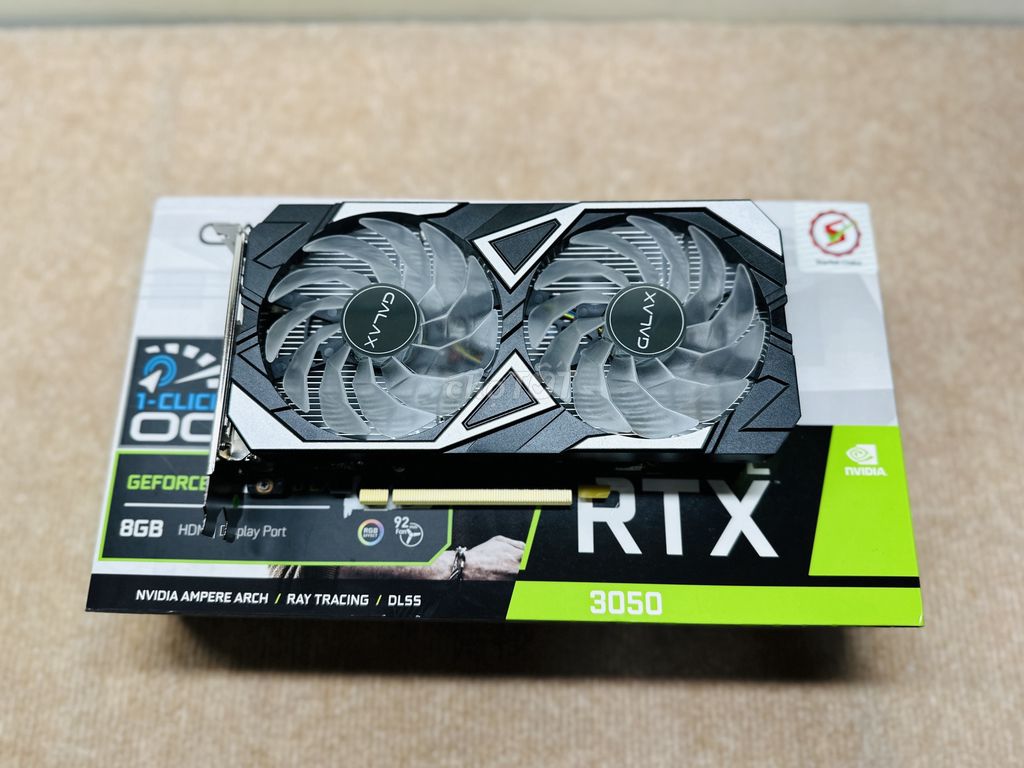 Card màn hình VGA GALAX RTX 3050 8GB GDDR6 Fan RGB