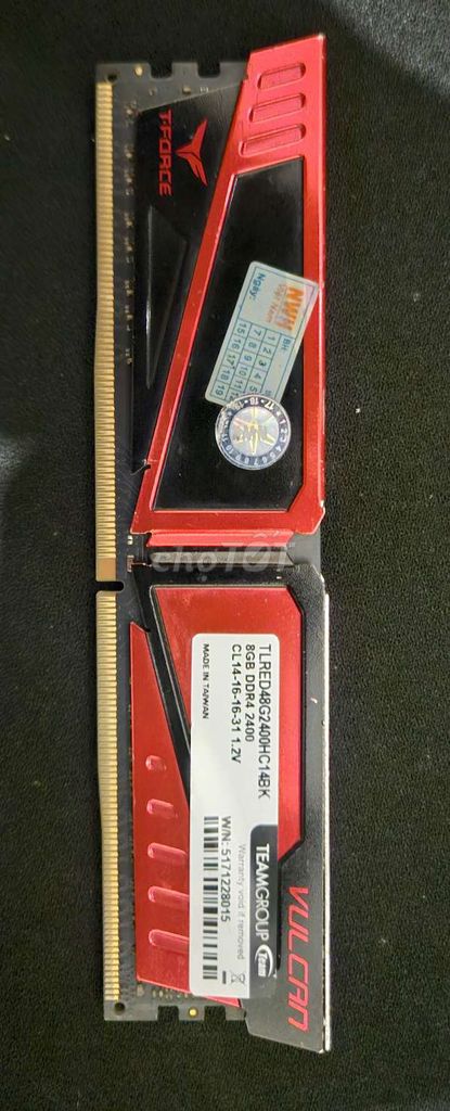 RAM TEAMGROUP VULCAN 8GB DDR4. Mua bán Linh kiện (RAM, Card...) tại Huyện Nhơn Trạch Đồng Nai được đăng bởi Phạm kiên hình 1
