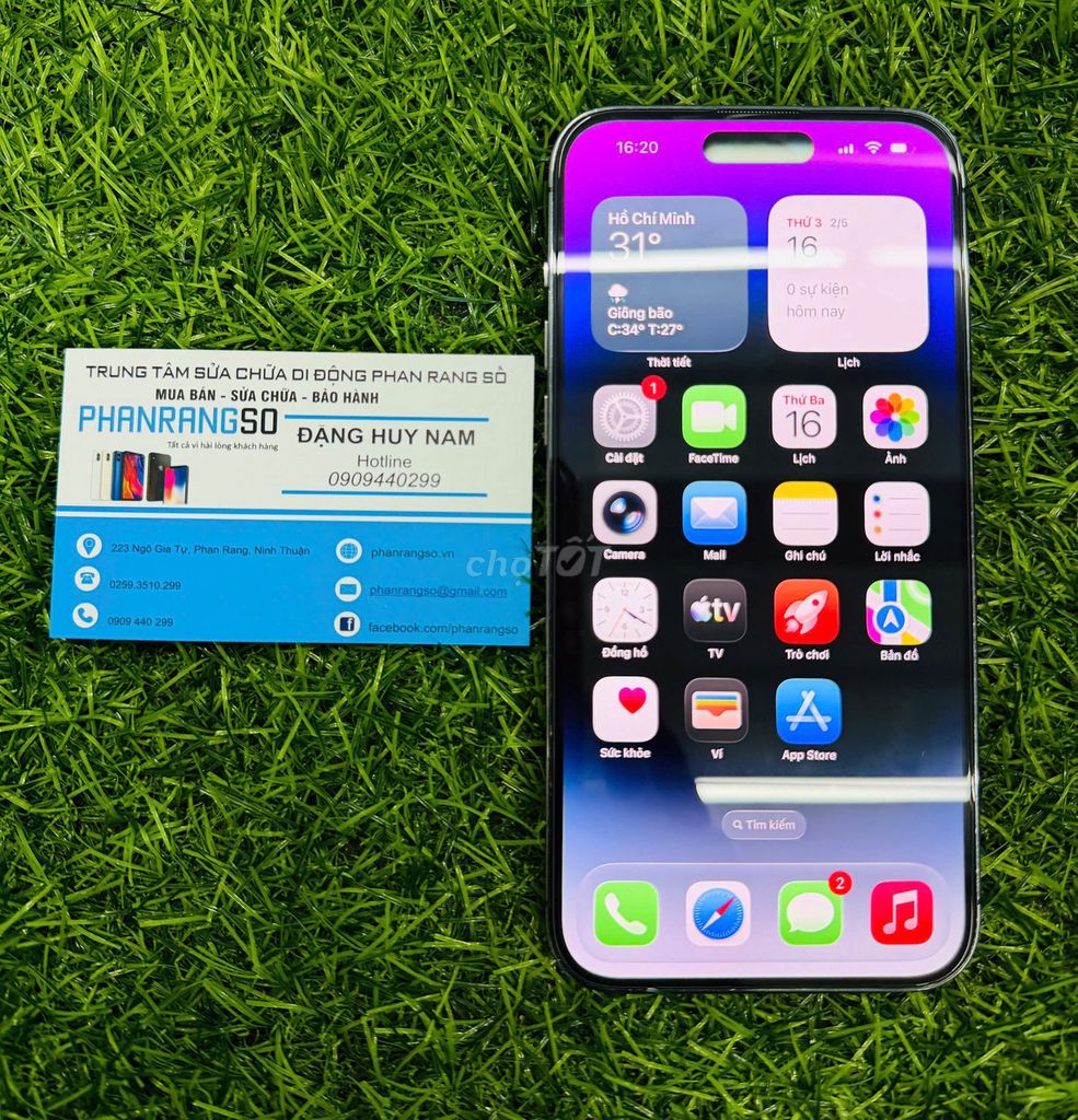Apple iPhone 14 Pro Max 256GB Tím Zin Pin New 100%. Mua bán Điện thoại tại Thành phố Phan Rang-Tháp Chàm Ninh Thuận được đăng bởi Phan Rang Số hình 1