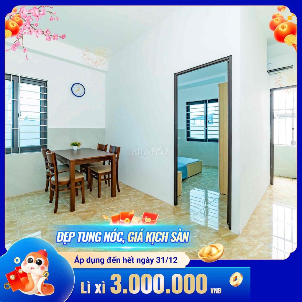 NGÃ TƯ VẠN PHÚC - 93 NGỌC TRỤC - PHÒNG 1K1N 35M2 CÓ BAN CÔNG THOÁNG