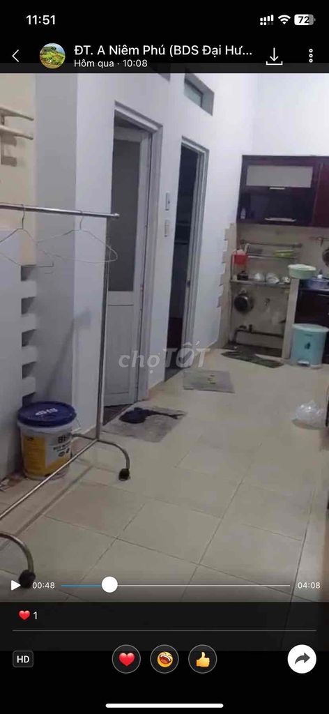 Cho thuê cc Lầu thấp, 120E Đinh Tiên Hoàng, ĐaKao, Q1, 4x18m, 3pn, 2wc