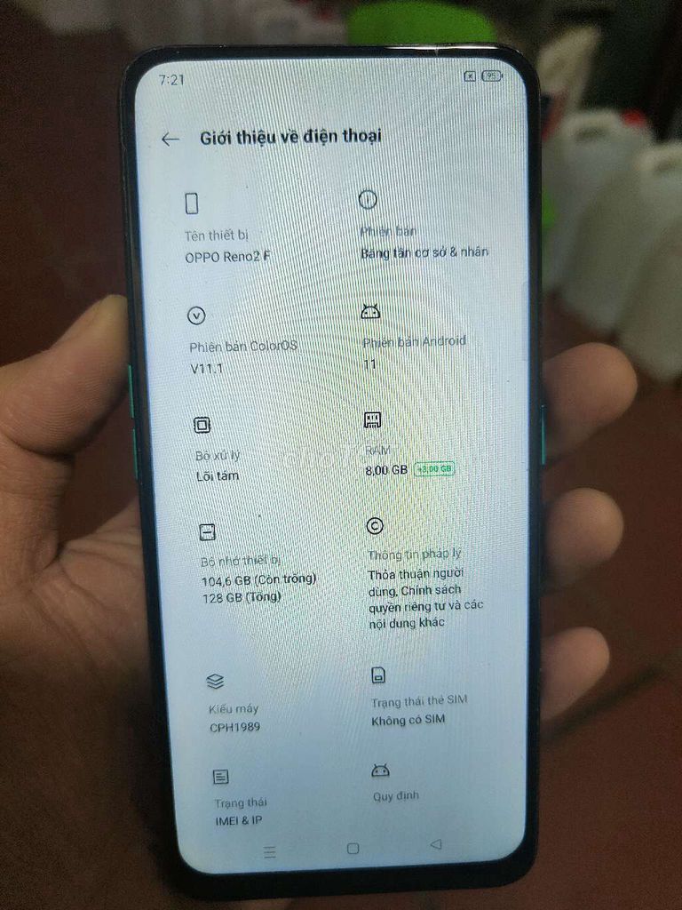 Oppo reno 2f ( nhiều mã khác). Mua bán Điện thoại tại Quận Hoàng Mai Hà Nội được đăng bởi Nguyễn Huy Hoàn hình 1