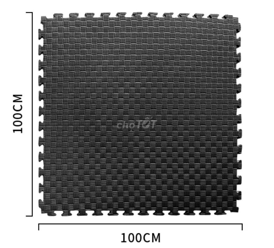 Thảm tập võ 1m x 1m dày 20mm Đen, Xám. Mua bán Đồ thể thao, Dã ngoại tại Quận Tây Hồ Hà Nội được đăng bởi Quang Huy hình 1