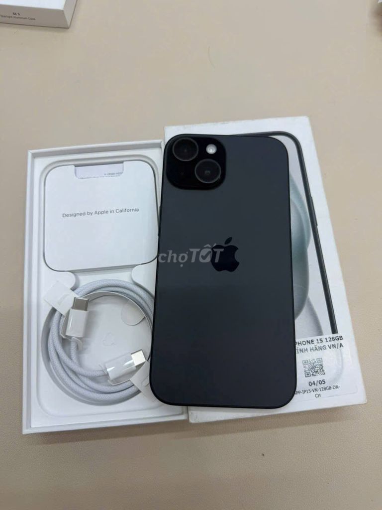 Apple iPhone 15 128GB Đen Chính hãng VNA Mới. Mua bán Điện thoại tại Quận 5 Tp Hồ Chí Minh được đăng bởi Hội Đồ Điện Tử hình 1