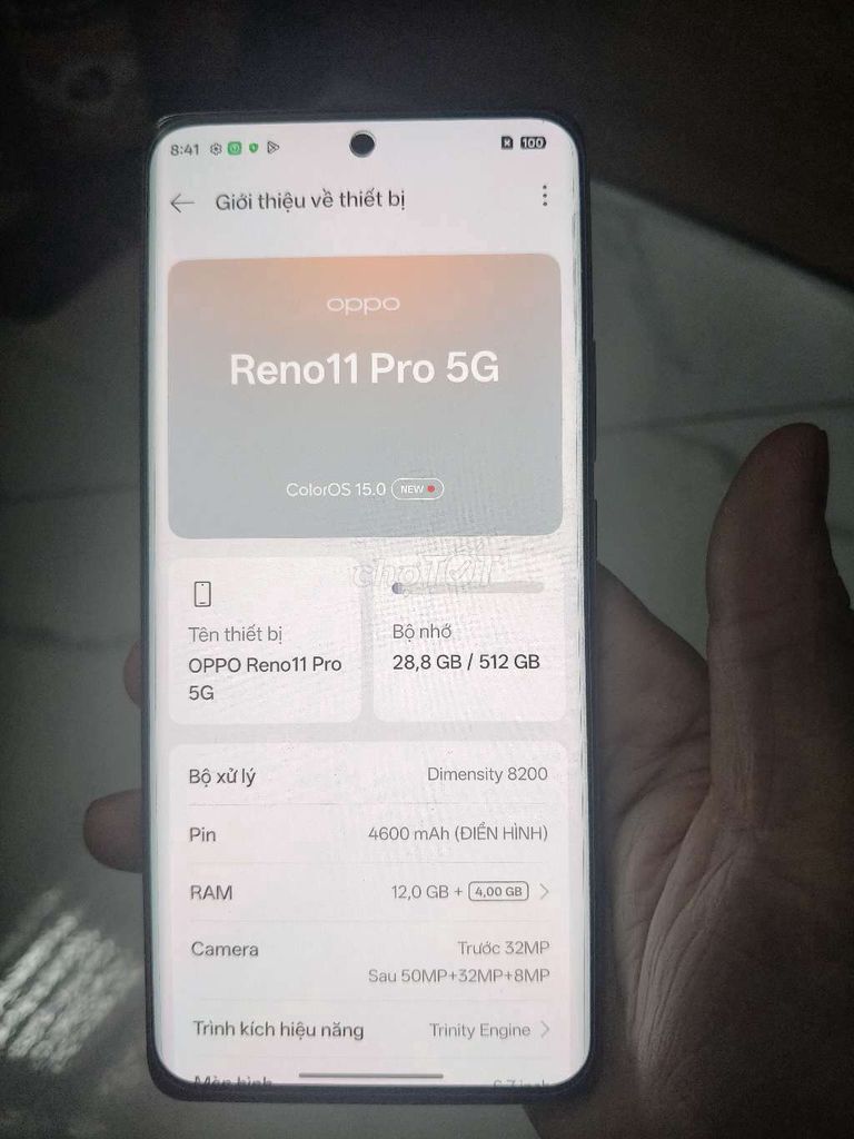 Oppo Reno 11 Pro 5G 512GB Trắng. Mua bán Điện thoại tại Quận Hoàng Mai Hà Nội được đăng bởi minh hình 1