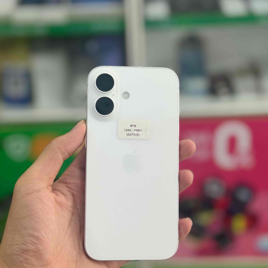 💎 iPhone 16 128GB Trắng📲 khay Sim📲 Ngoại hình đẹp. Mua bán Điện thoại tại Quận Ngô Quyền Hải Phòng được đăng bởi TRAN SONG HA hình 1