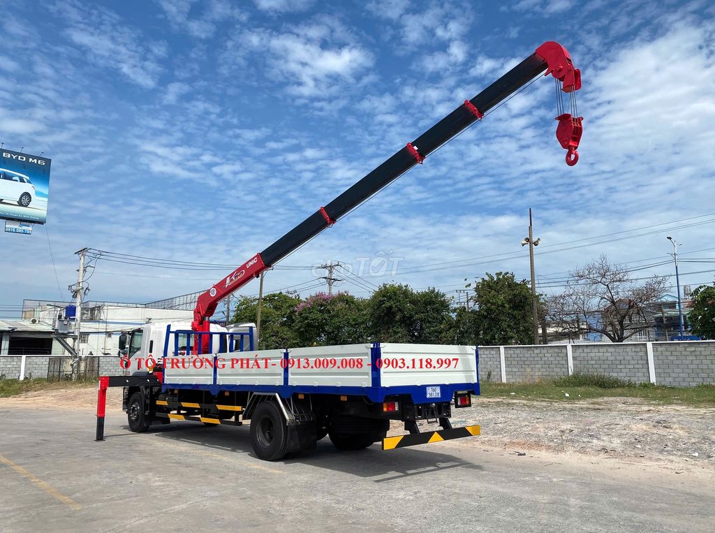 Bán Isuzu 9 Tấn cẩu Unic 6.3 tấn thùng dài 7.3m. Mua bán Xe tải, xe ben tại Quận 12 Tp Hồ Chí Minh được đăng bởi Mr Thành hình 5