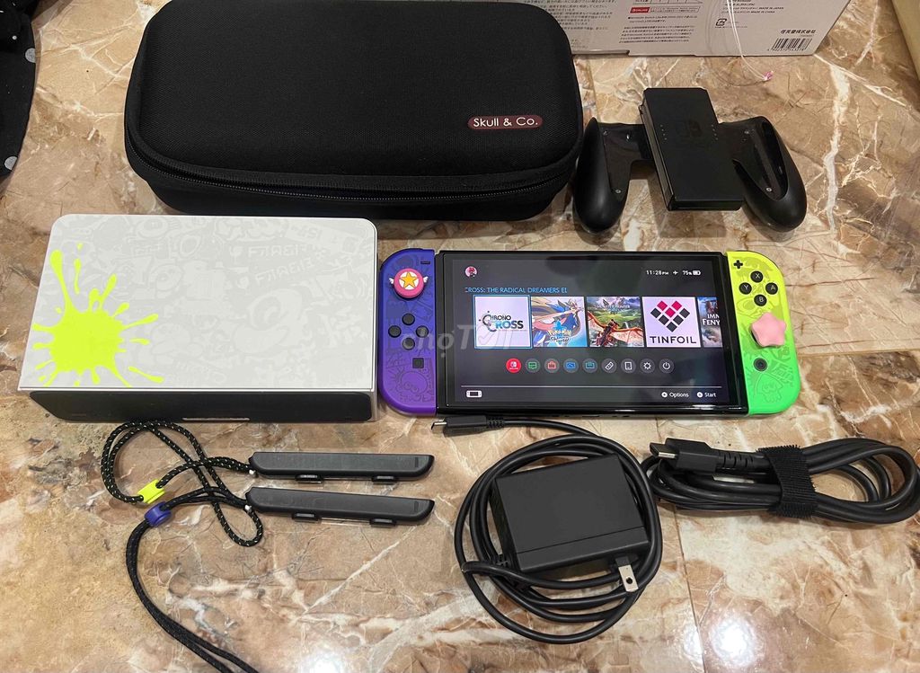 Nintendo Switch OLED Splatoon 3 hack 256gb. Mua bán Thiết bị chơi game tại Thành phố Buôn Ma Thuột Đắk Lắk được đăng bởi nhím nguyễn hình 1