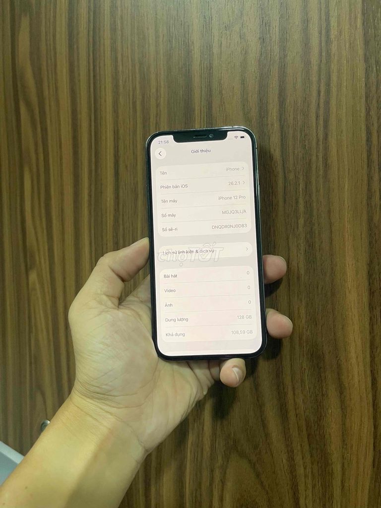 Apple iPhone 12 Pro 128GB Xám Like New. Mua bán Điện thoại tại Quận Gò Vấp Tp Hồ Chí Minh được đăng bởi HQ1986 Thanh Lý Cầm Đồ hình 1