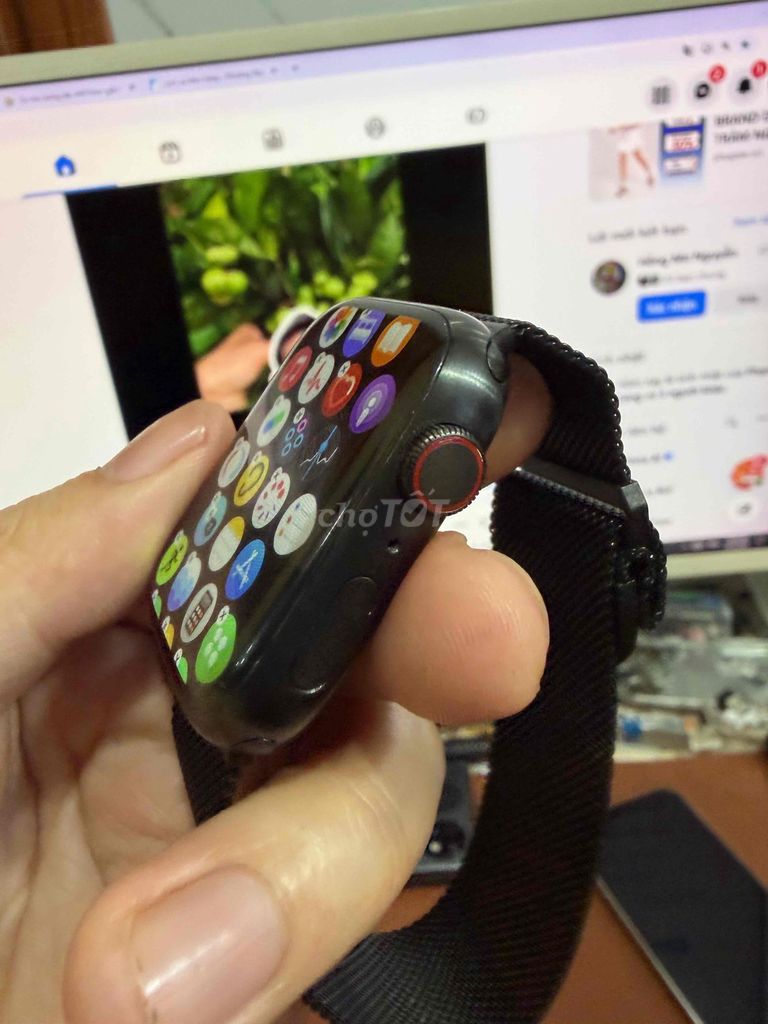 Apple Watch Series 7 45mm lte  Titanium zin keng. Mua bán Thiết bị đeo thông minh tại Quận Lê Chân Hải Phòng được đăng bởi hoang anh hình 1