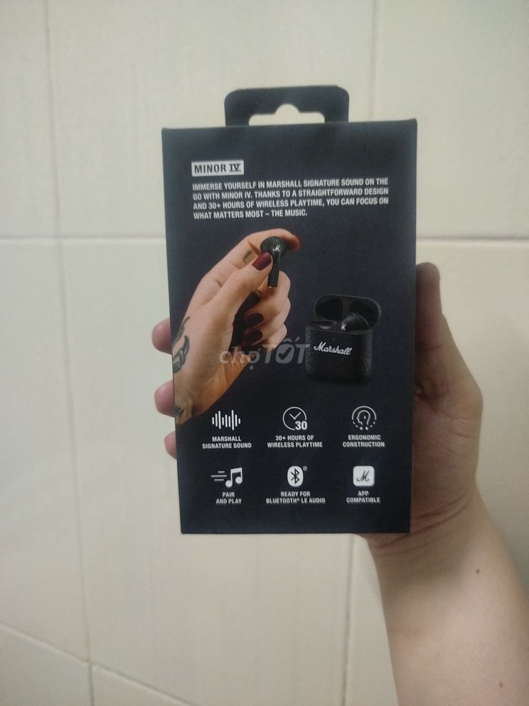 Tai nghe Marshall Minor IV Đen. Mua bán Tivi, Âm thanh tại Thành phố Thuận An Bình Dương được đăng bởi An Huynh tam hình 1