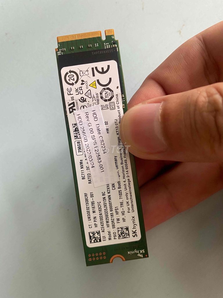 Ổ cứng Ssd Nvme 256G hàng us theo máy Hp W10