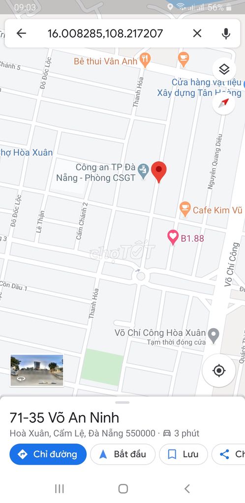 Đường Võ an Ninh Đường Võ An Ninh Quận Cẩm Lệ Đà Nẵng