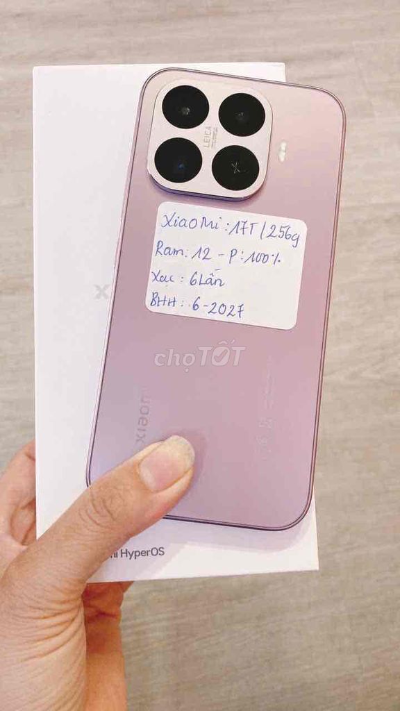 Xiaomi 17T ram 12/256 hàng chính hãng VN sạc 6 lần. Mua bán Điện thoại tại Quận Long Biên Hà Nội được đăng bởi Nguyễn Hoàng hình 1
