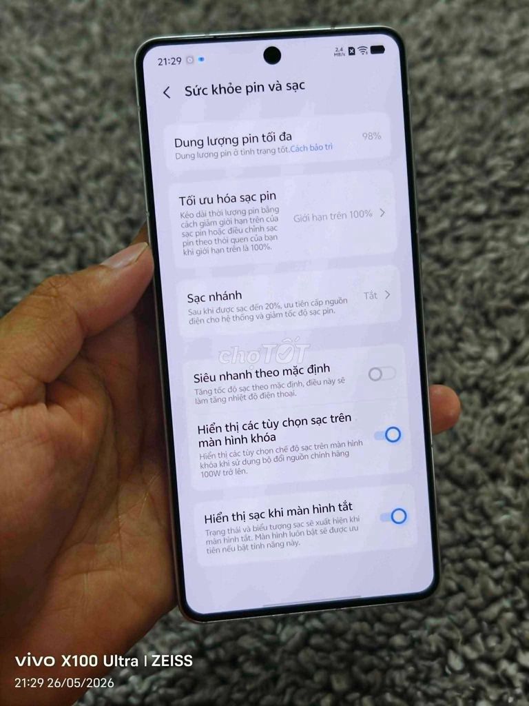 Vivo X100s 256GB Trắng. Mua bán Điện thoại tại Huyện Mỏ Cày Nam Bến Tre được đăng bởi Minh Tân hình 1
