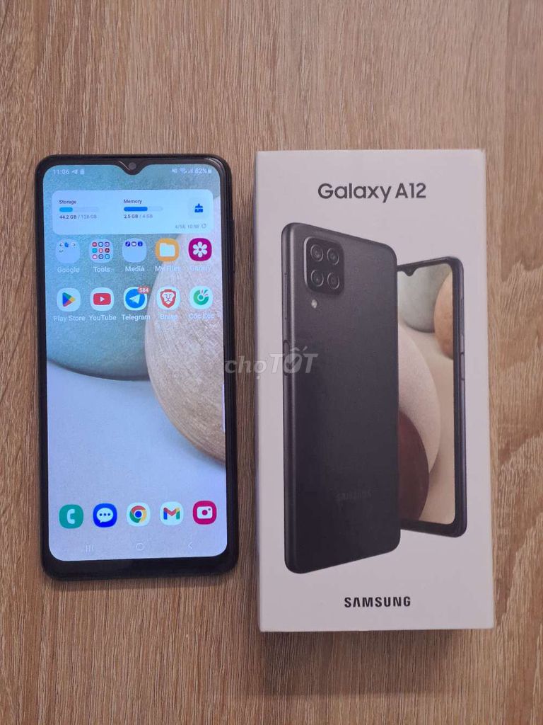 Bán Samsung Galaxy A12 4/128GB Đen. Mua bán Điện thoại tại Quận Long Biên Hà Nội được đăng bởi Minh Tuấn Trần hình 1
