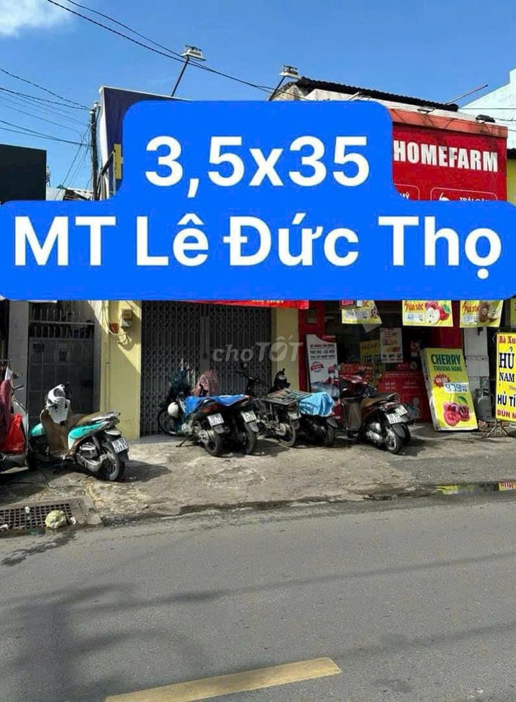 ❤️Nhà mặt tiền Lê Đức Thọ (3,5x35), gần chợ Xóm Mới, KD đa nghành