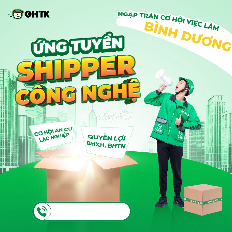 AN PHÚ- THUẬN AN TUYỂN SHIPPER THU NHẬP 15M++