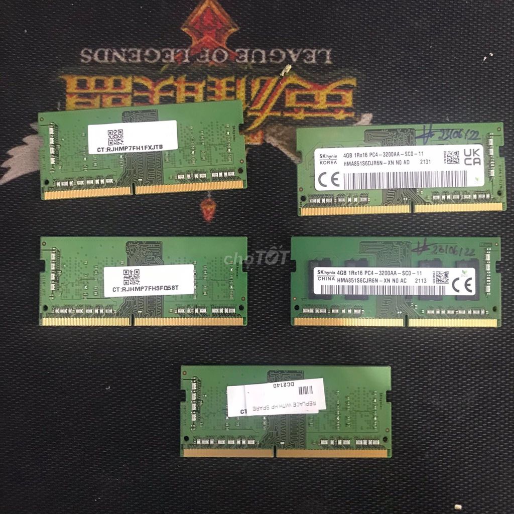 Ram Laptop: Hynix, Kingston, Samsung 4GB DDR4 - Rẻ