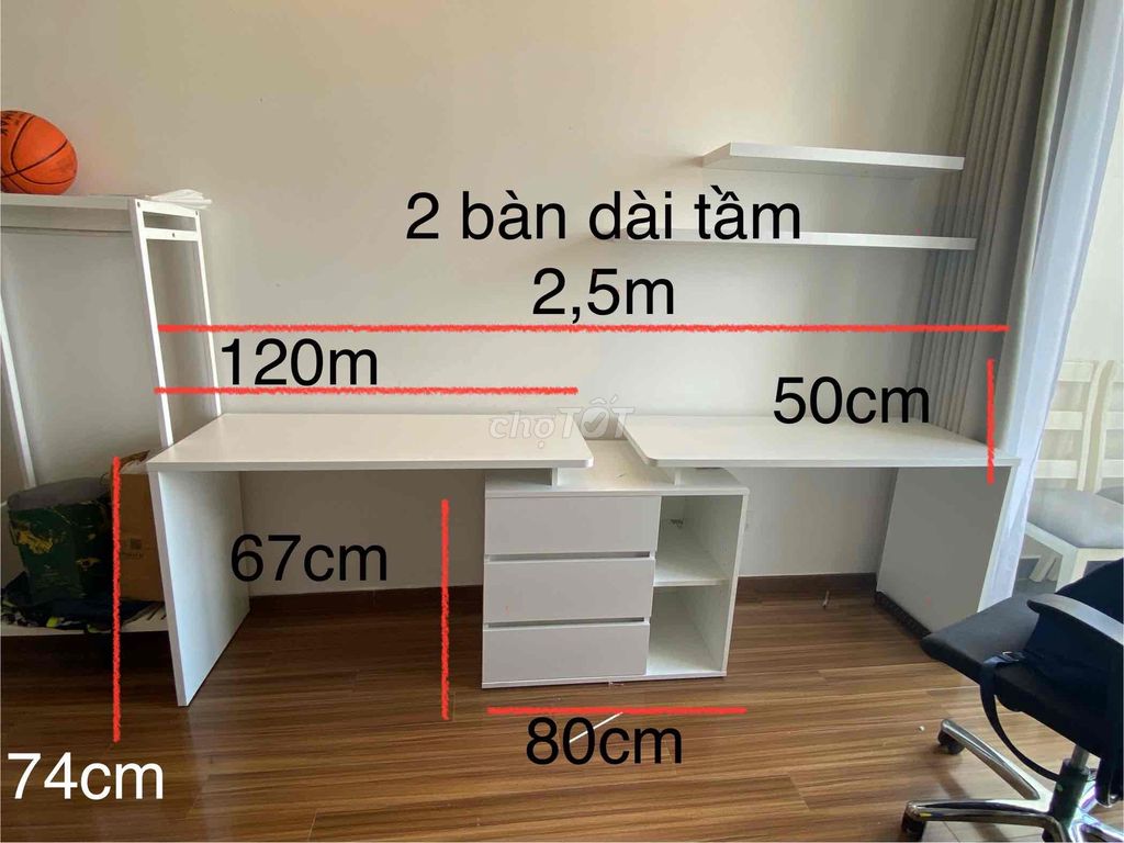 bán bàn đôi còn mới đã tháo rời