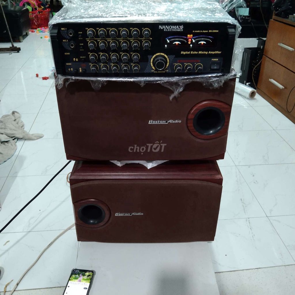 Thanh lý bộ ampli loa karaoke bass 25