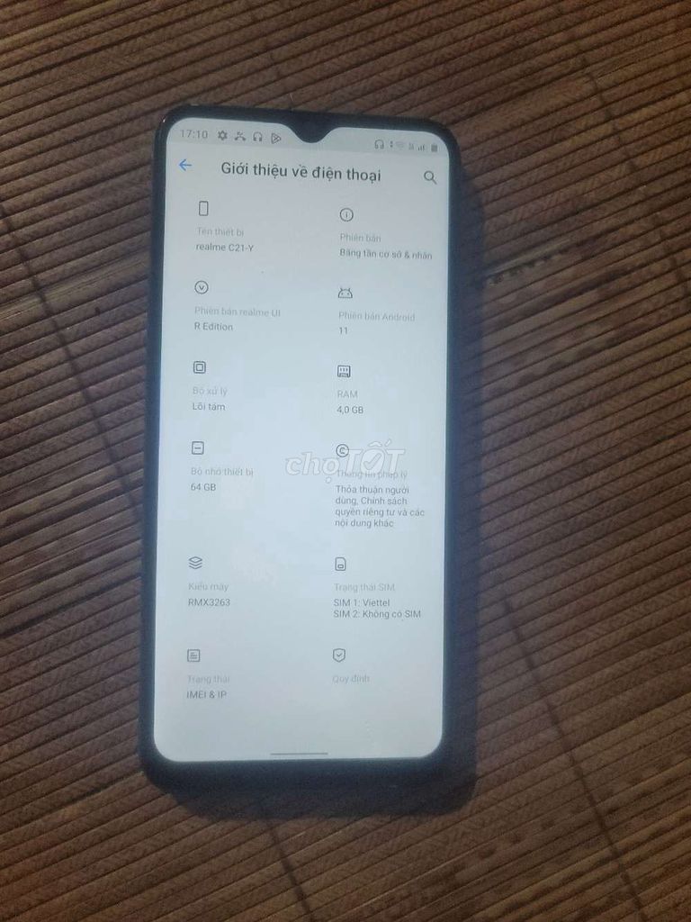 Realme C21-Y 4GB/64GB Xanh Android 11. Mua bán Điện thoại tại Huyện Đông Anh Hà Nội được đăng bởi anh bo  hình 1