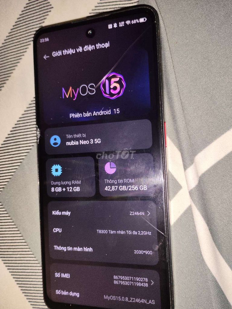 Nubia Neo 3 5G 8GB/256GB. Mua bán Điện thoại tại Huyện Hóc Môn Tp Hồ Chí Minh được đăng bởi Trùng Chỉ Center hình 1