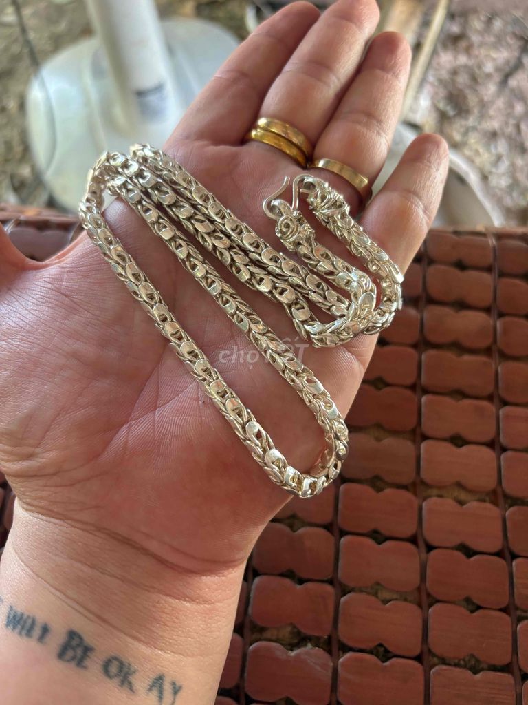 Dây chuyền Bạc Nam Vảy Rồng 1 lượng 856. Mua bán Phụ kiện thời trang khác tại Thành phố Thủ Đức Tp Hồ Chí Minh được đăng bởi mua hang tiền triệu xin đừng tiếc 1 cuộc gọi ạ  hình 1