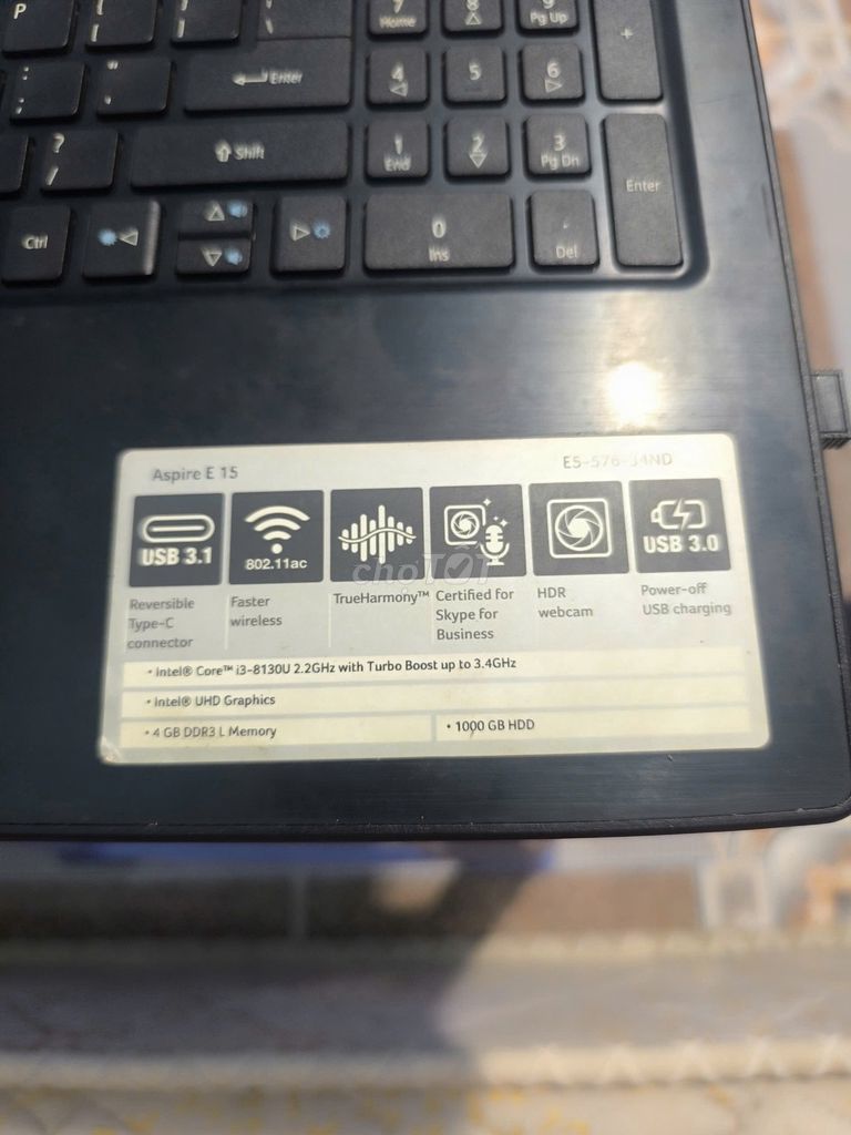 Acer Aspire E 15 i3-8130U 4GB/1TB. Mua bán Laptop tại Huyện Bình Chánh Tp Hồ Chí Minh được đăng bởi Trường Sơn hình 1