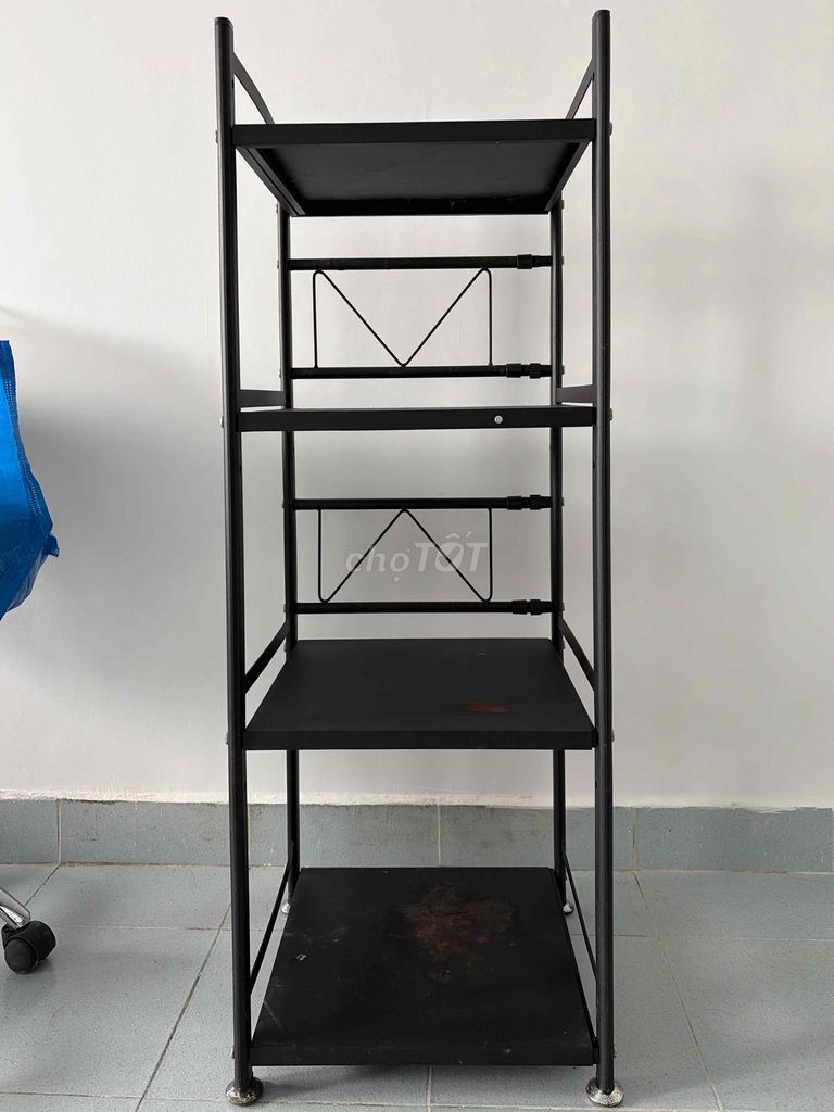 Kệ sắt 4 tầng đen 36x36x110cm. Mua bán Tủ, kệ gia đình tại Quận Bình Thạnh Tp Hồ Chí Minh được đăng bởi May hình 1