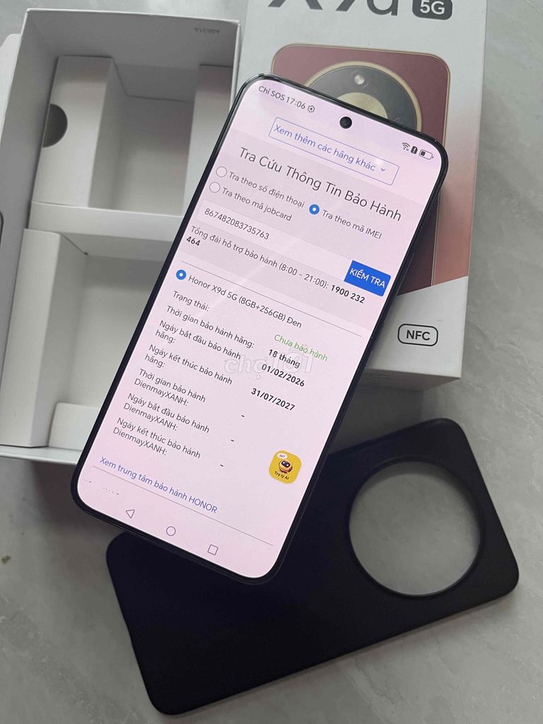 Honor X9d 5G 8GB/256GB BH 31/7/2027 TGDD Ko bớt. Mua bán Điện thoại tại Quận 8 Tp Hồ Chí Minh được đăng bởi Thanh Tâm Mobile hình 1