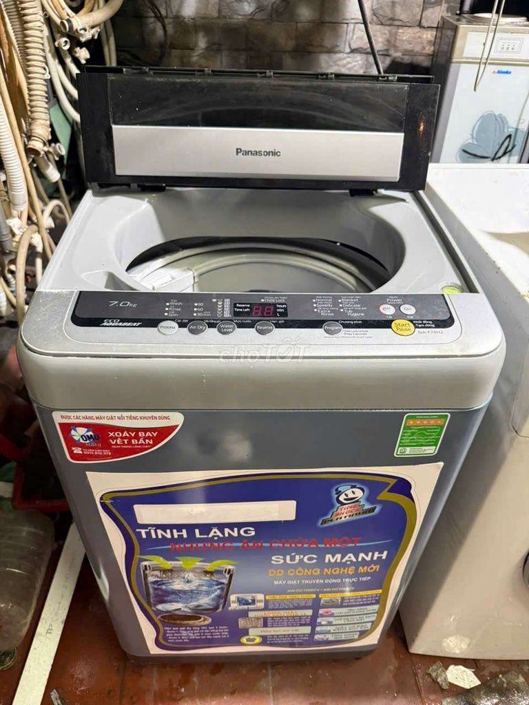 Máy giặt Panasonic 7kg cửa trên Xám tiết kiệm điện. Mua bán Máy giặt tại Quận 7 Tp Hồ Chí Minh được đăng bởi Điện Lạnh Giá Tốt hình 1