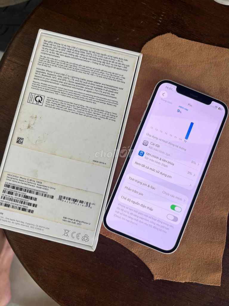 iPhone 12 128GB Trắng còn hộp. Mua bán Điện thoại tại Quận Ngũ Hành Sơn Đà Nẵng được đăng bởi Nam hình 1