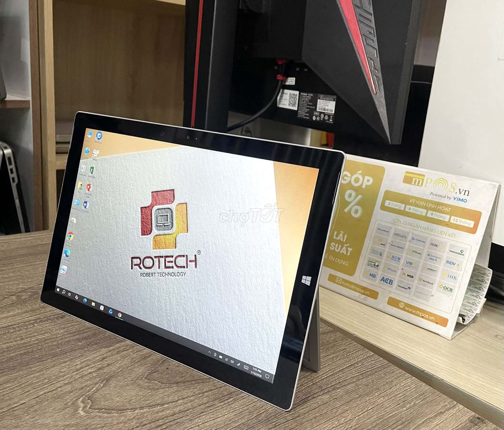 Surface Pro 3 i5-4300U 8GB 256GB 2K Cảm Ứng. Mua bán Laptop tại Quận Bình Tân Tp Hồ Chí Minh được đăng bởi Rotech Store hình 1