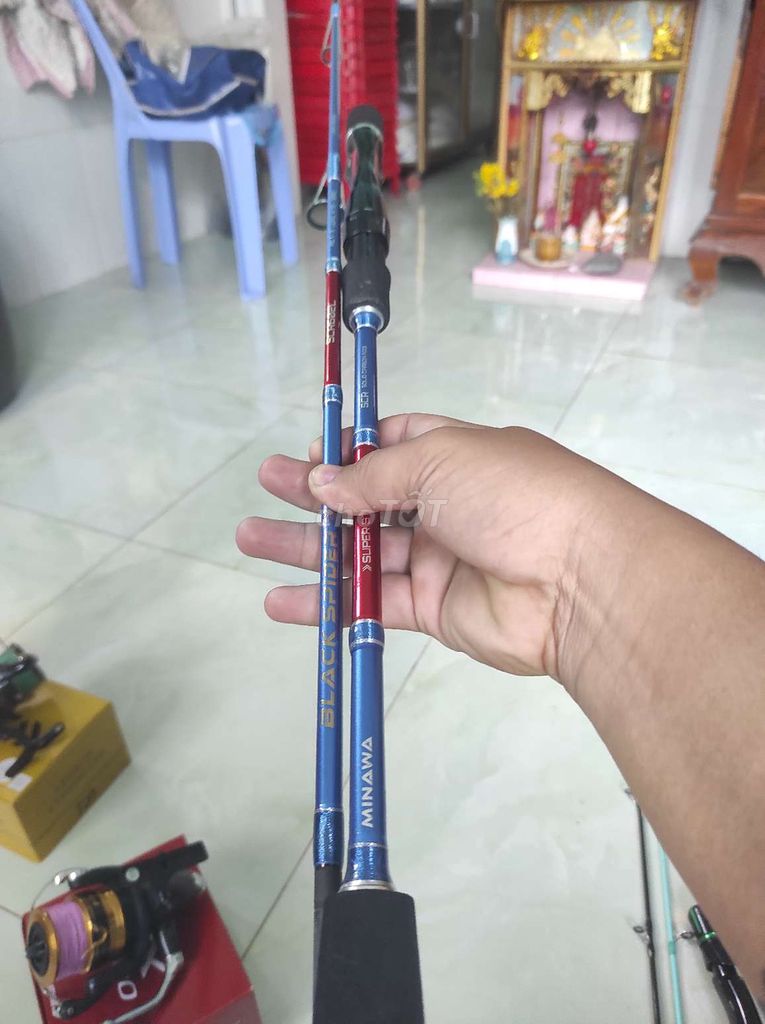 Cần câu cá Minawa Black Spider. Mua bán Đồ thể thao, Dã ngoại tại Quận Cái Răng Cần Thơ được đăng bởi LÊ TRUNG hình 1