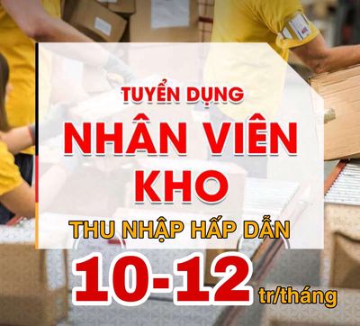 TUYỂN NV NAM 
BÁN HÀNG - ĐÓNG GÓI KHO XƯỞNG.